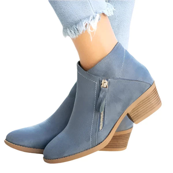 Jessica | Stylish Zip Ankle Boots - Elle Melbourne
