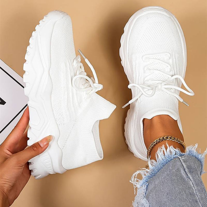 Heidi | Stylish White Sneakers - Elle Melbourne