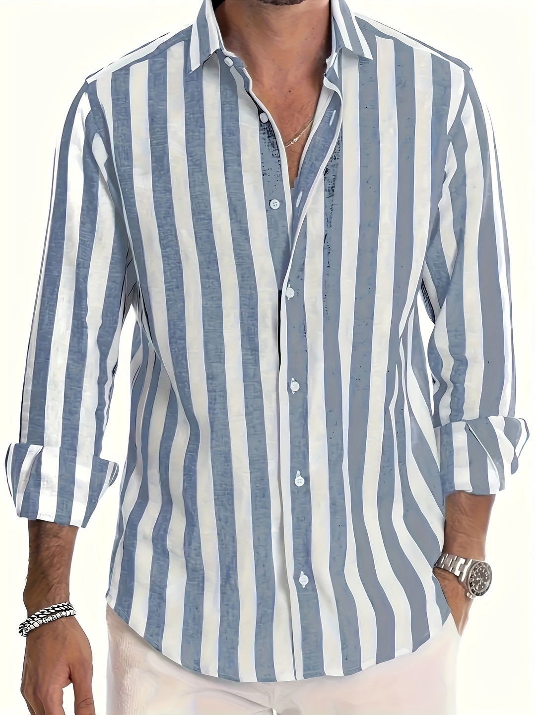 Harold™ | Vibrant Striped Long Sleeve Shirt - Elle Melbourne