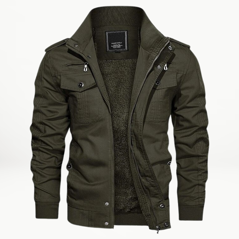 Vincent | Stylish Fleece Lining Military Jacket - Elle Melbourne