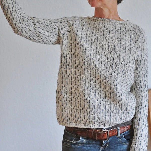 Emilia™ | Subtle Pattern Knit Sweater - Elle Melbourne