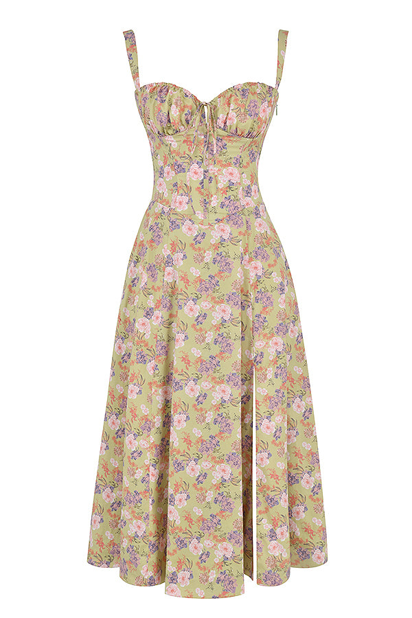 Freya | Stylish Floral Midi Dress - Elle Melbourne