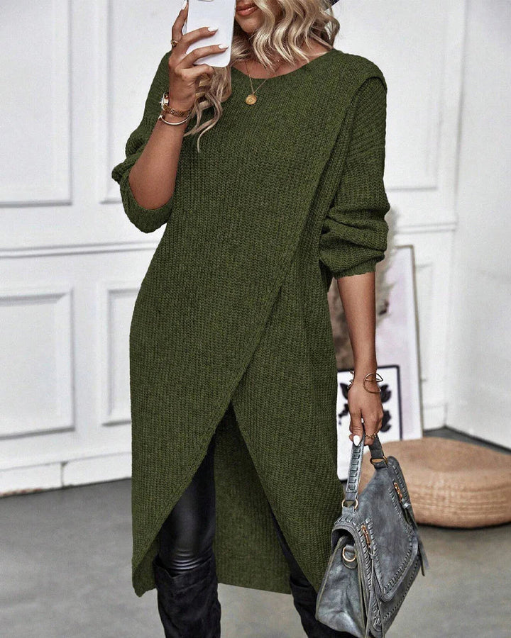 Scarlett | Stylish Loose-Fit Sweater Dress - Elle Melbourne