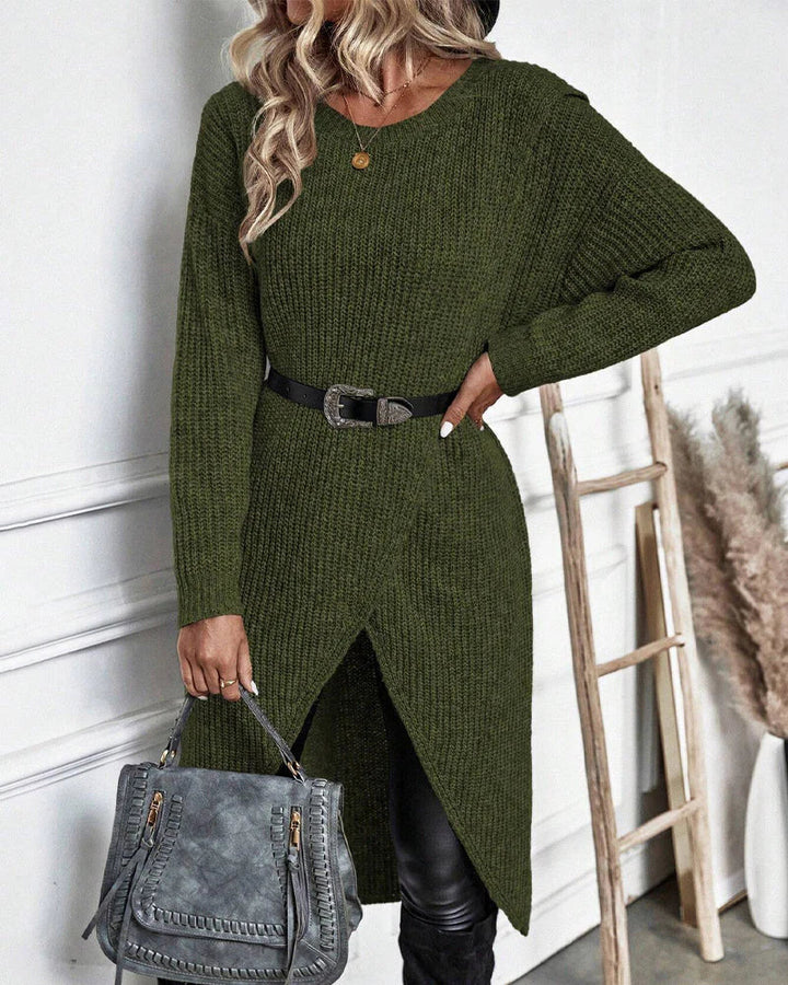 Scarlett | Stylish Loose-Fit Sweater Dress - Elle Melbourne
