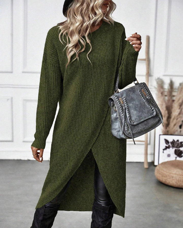 Scarlett | Stylish Loose-Fit Sweater Dress - Elle Melbourne
