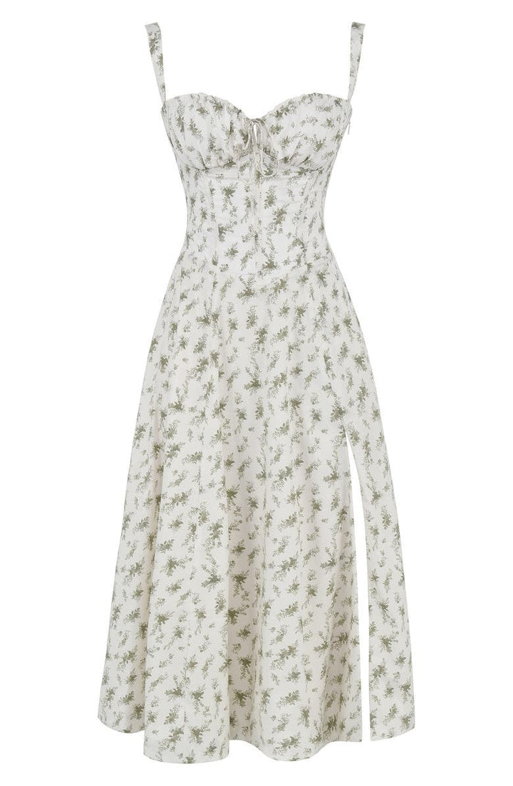 Freya | Stylish Floral Midi Dress - Elle Melbourne