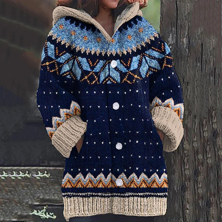Tara ™ | Women's Hooded Knitted Cardigan - Elle Melbourne