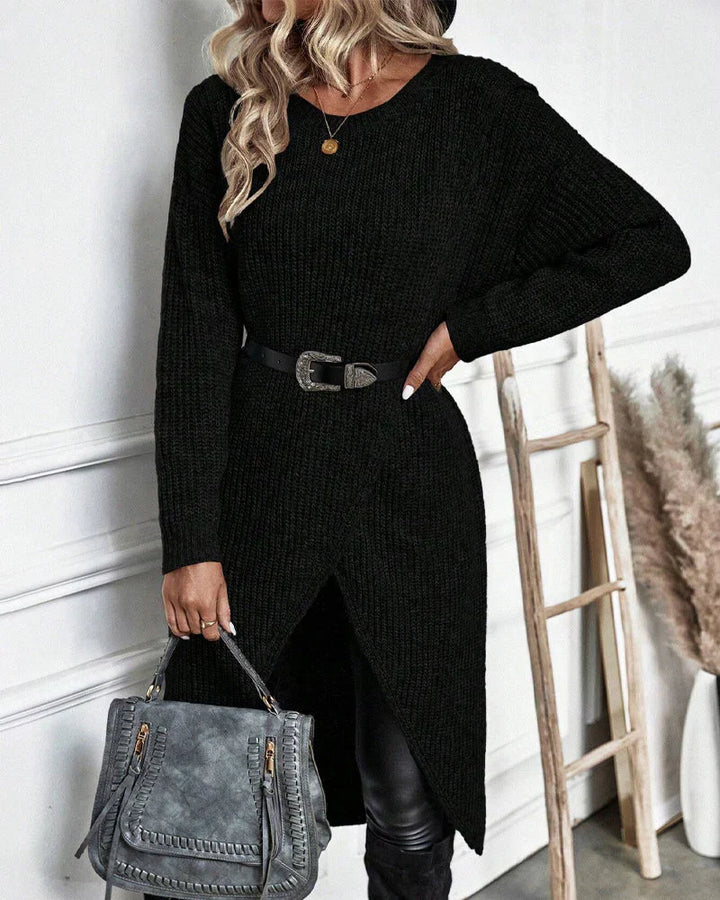 Scarlett | Stylish Loose-Fit Sweater Dress - Elle Melbourne
