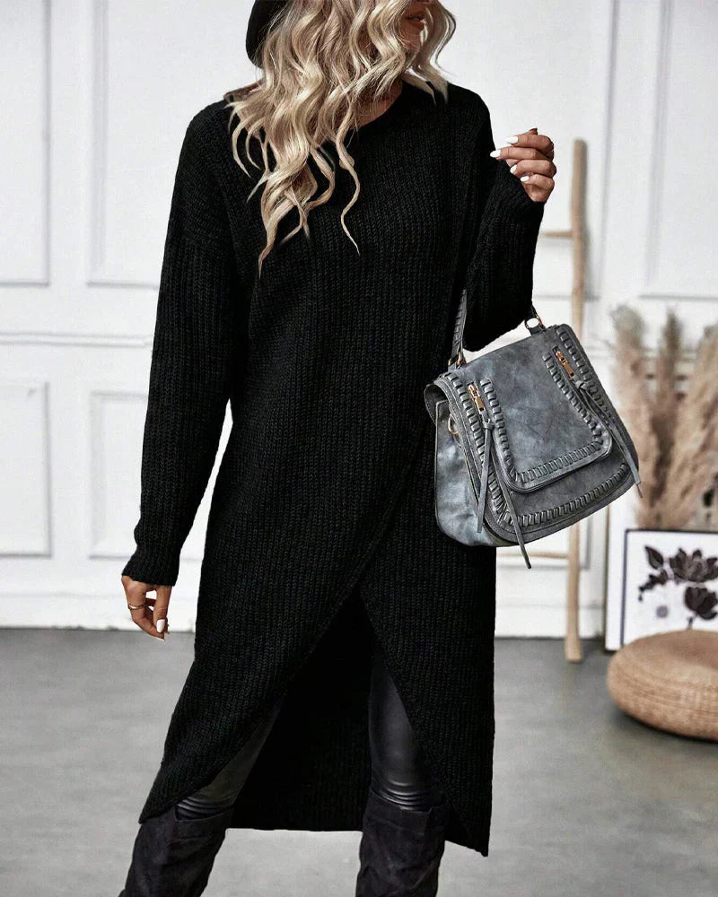 Scarlett | Stylish Loose-Fit Sweater Dress - Elle Melbourne