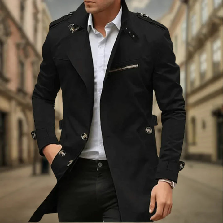 Fletcher | Stylish Double-Breasted Coat - Elle Melbourne