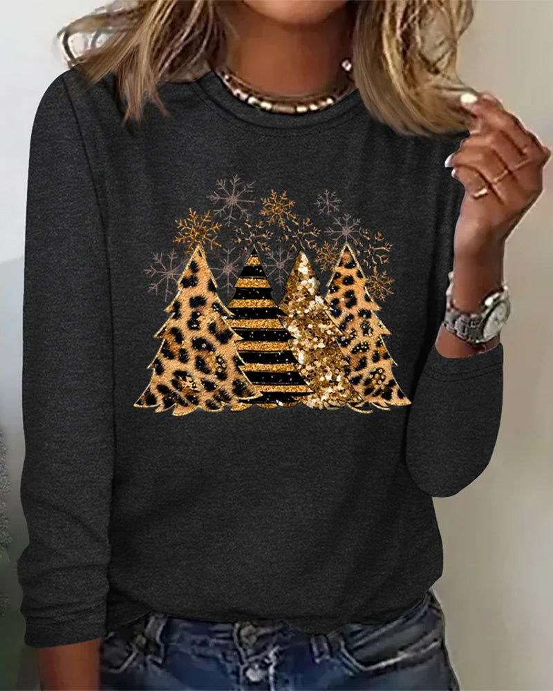 Georgia | Stylish Christmas Tree Print Shirt - Elle Melbourne