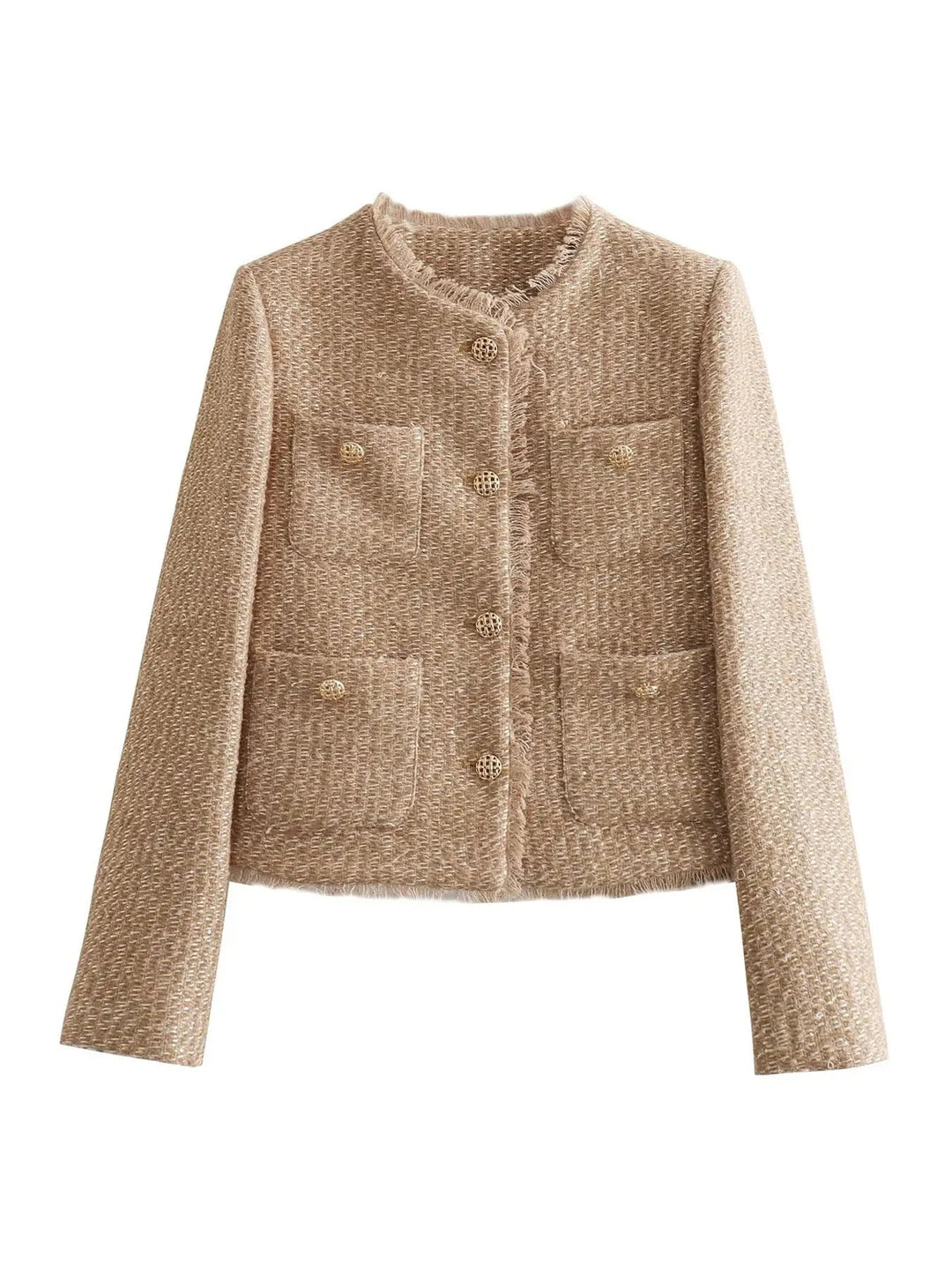 Malia | Stylish Tweed Cropped Jacket - Elle Melbourne