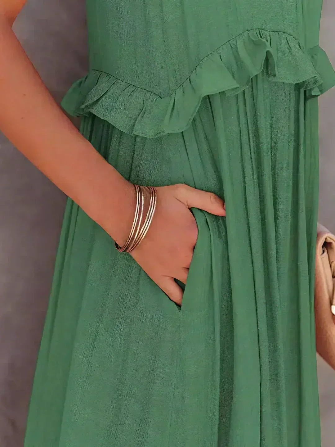 Emilia™ - Halter Ruffle Maxi Dress - Elle Melbourne
