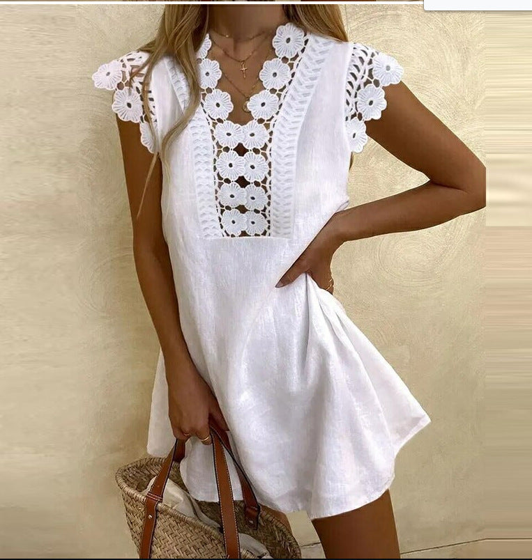 Loisa™ - Floral Lace Detail Dress - Elle Melbourne