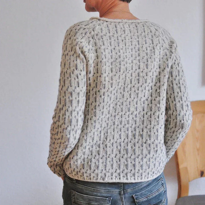 Emilia™ | Subtle Pattern Knit Sweater - Elle Melbourne