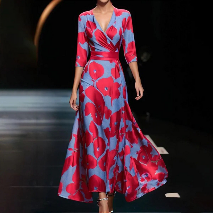 Yuna™ | Floral Wrap Dress - Elle Melbourne