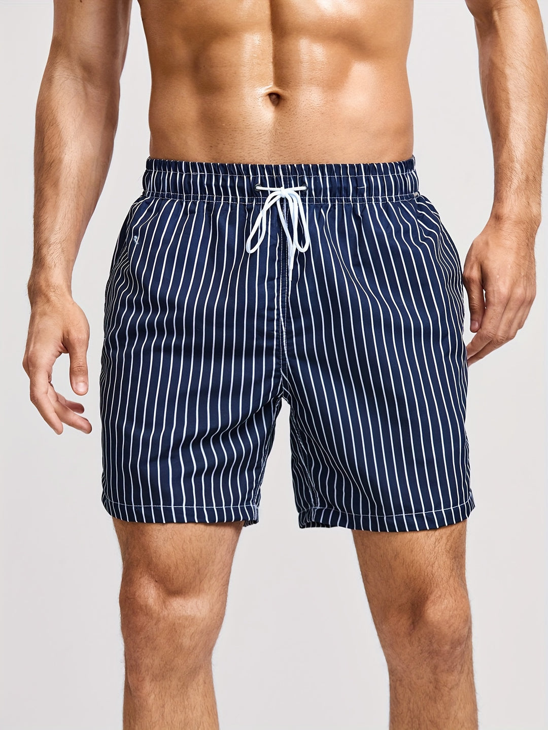 Michael™ | Effortless Striped Drawstring Shorts - Elle Melbourne