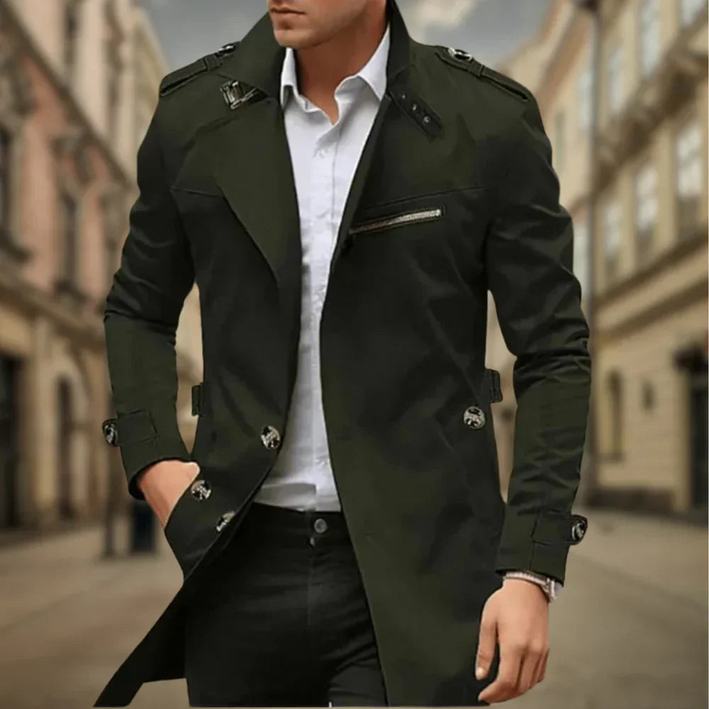 Fletcher | Stylish Double-Breasted Coat - Elle Melbourne