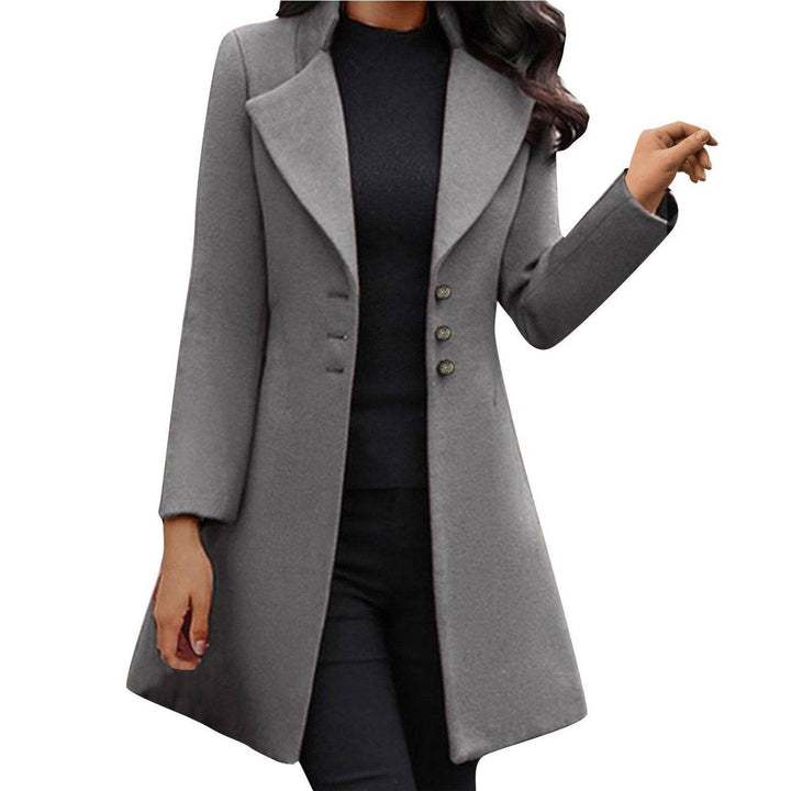 Veronica | Stylish Buttoned Trench Coat - Elle Melbourne
