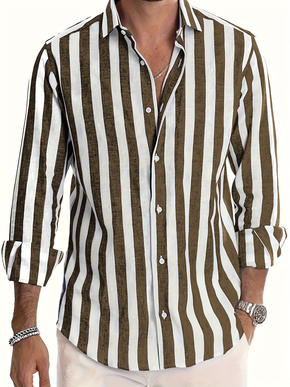 Harold™ | Vibrant Striped Long Sleeve Shirt - Elle Melbourne