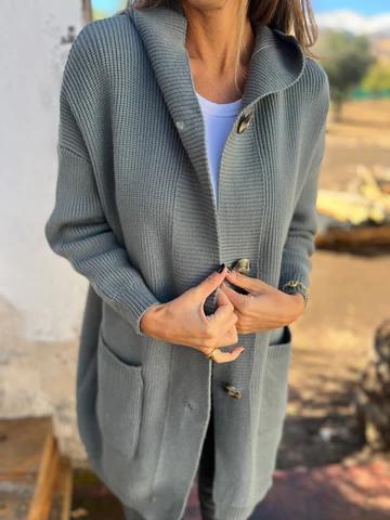 Eliza | Stylish Long Ribbed Cardigan - Elle Melbourne