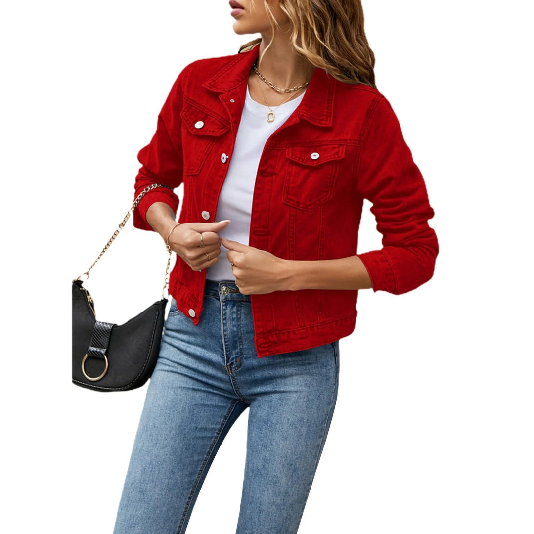 Charlotte | Denim Jacket with Buttons - Elle Melbourne