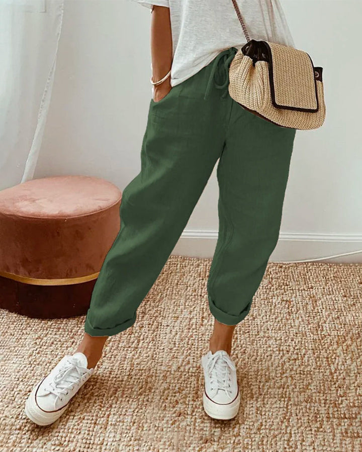 LUCY™ - Anti-Sweat Luxe Linen Pants - Elle Melbourne