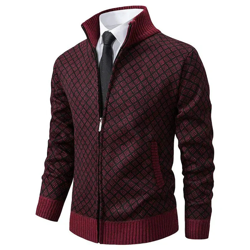 Xaver | Stylish Zip-Up Knit Jacket - Elle Melbourne