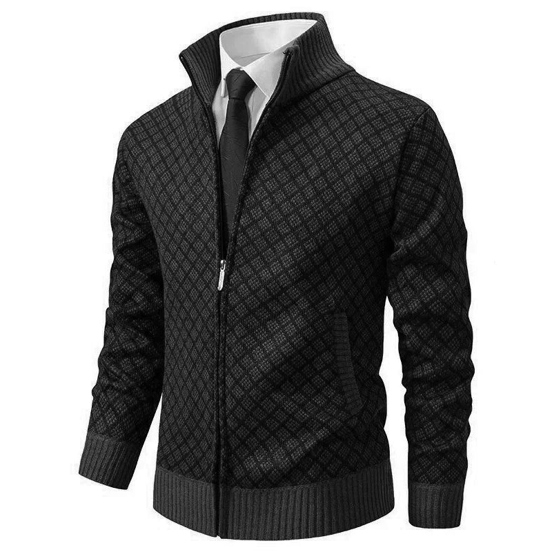 Xaver | Stylish Zip-Up Knit Jacket - Elle Melbourne