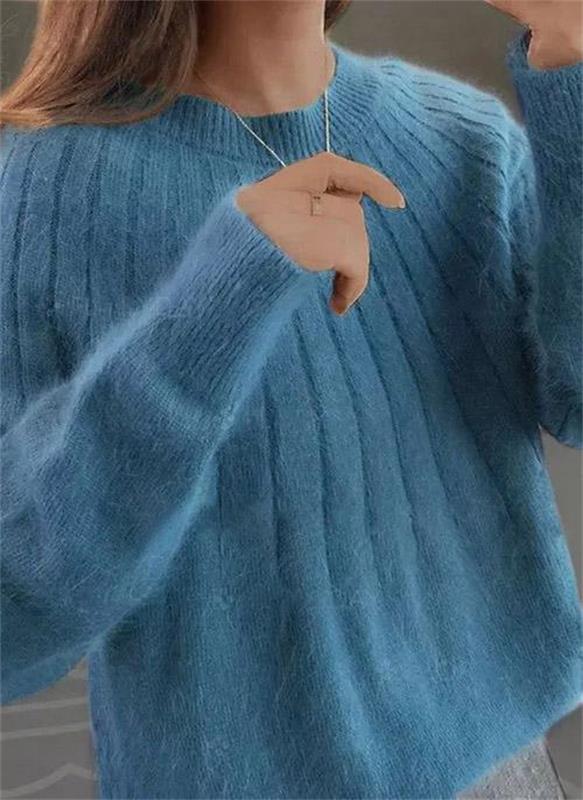 Caitlin™ | Stylish Ribbed Knit Sweater - Elle Melbourne