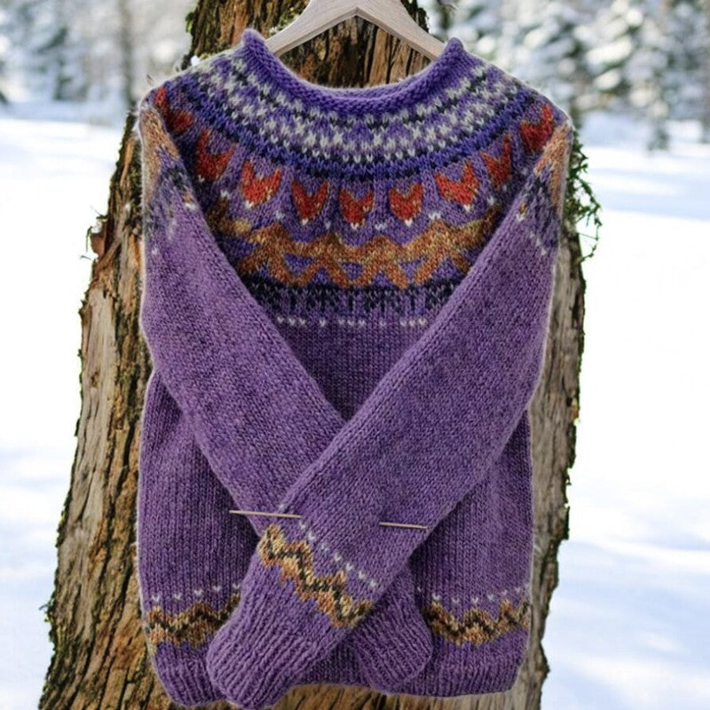 Zoey™ | Fair Isle Knit Sweater - Elle Melbourne