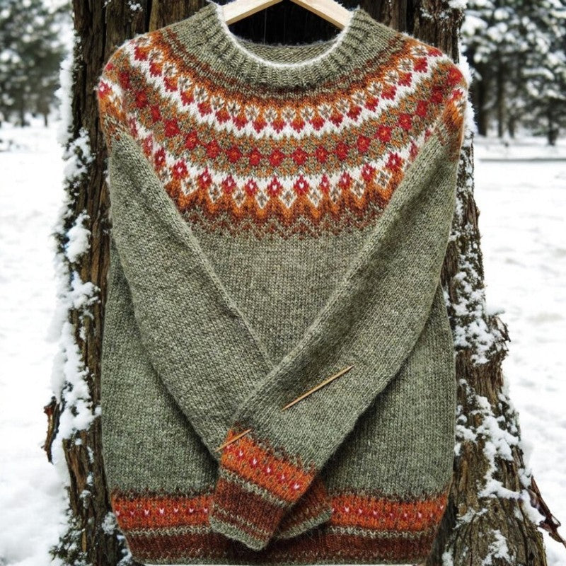 Olivia™ | Cozy Fair Isle Knit Sweater - Elle Melbourne