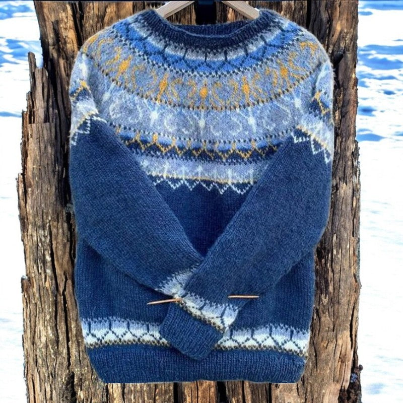 Mollie™ | Cozy Fair Isle Knit Sweater - Elle Melbourne