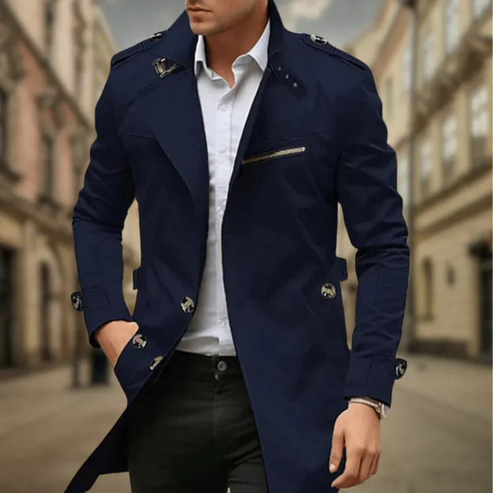 Fletcher | Stylish Double-Breasted Coat - Elle Melbourne