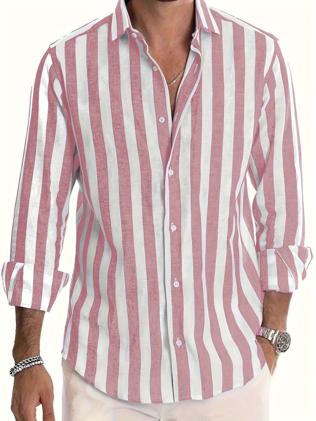 Harold™ | Vibrant Striped Long Sleeve Shirt - Elle Melbourne