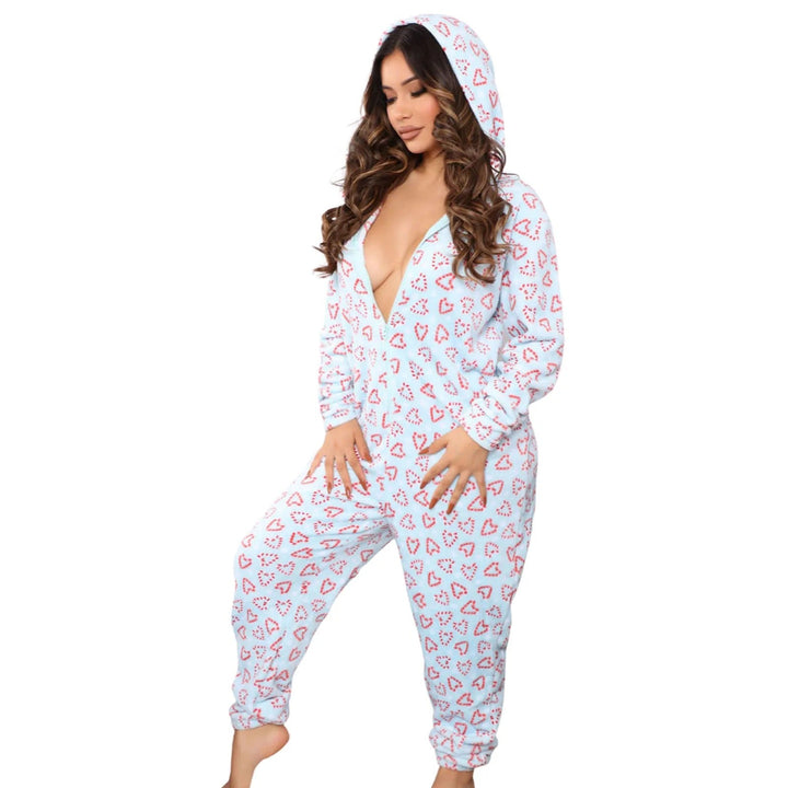 Jamie | Stylish Star Print Fleece Jumpsuit - Elle Melbourne