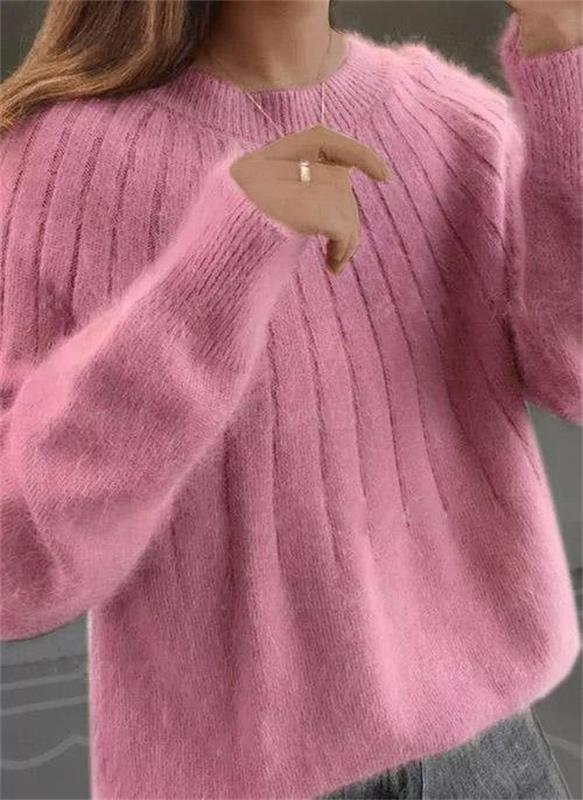 Caitlin™ | Stylish Ribbed Knit Sweater - Elle Melbourne