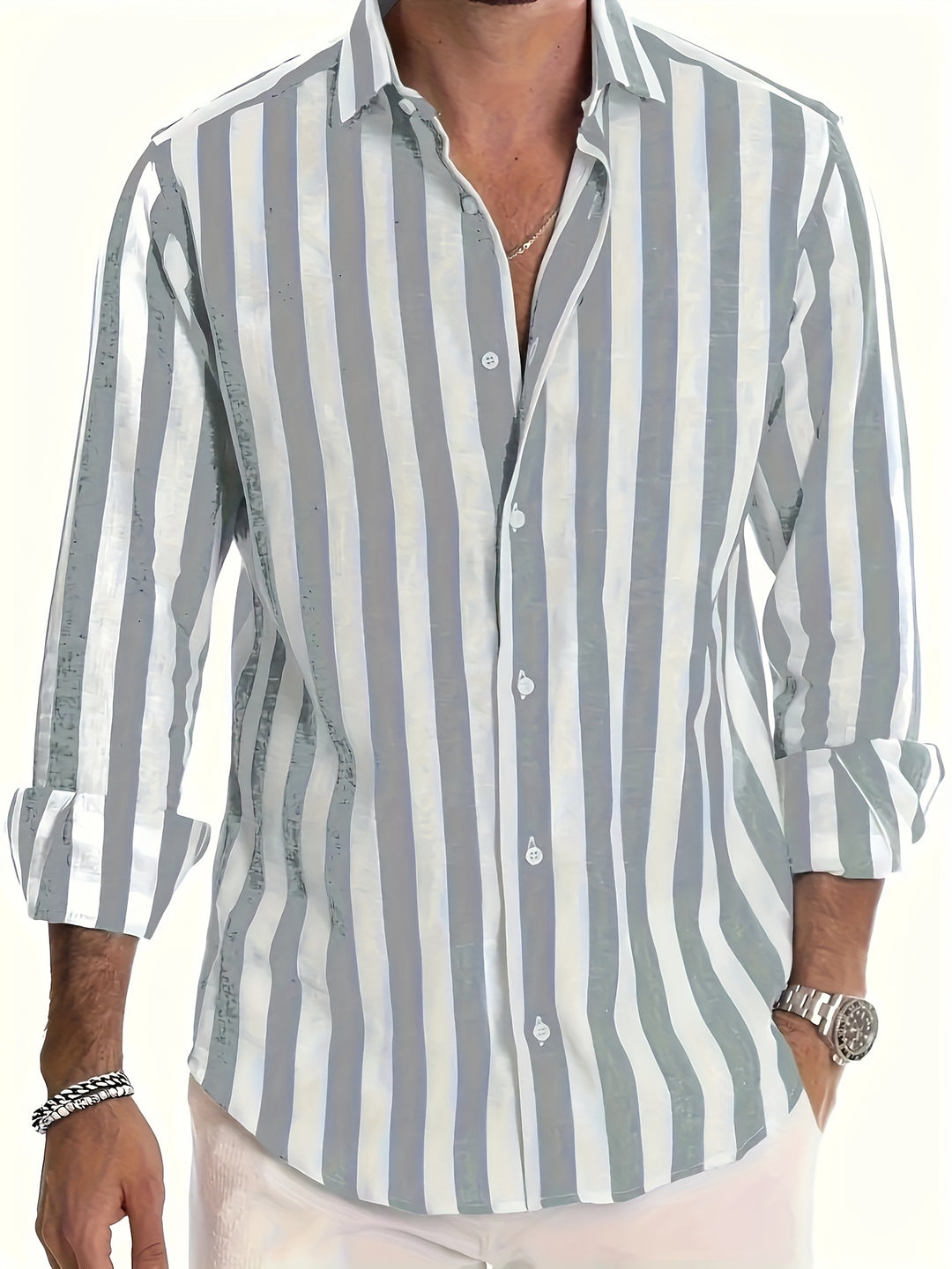 Harold™ | Vibrant Striped Long Sleeve Shirt - Elle Melbourne