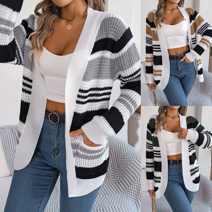 Chloe | Stylish Colorblock Cardigan - Elle Melbourne
