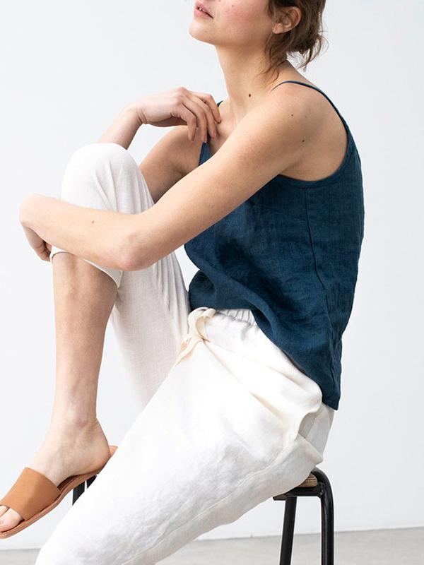 Rheign™ - Relaxed Spaghetti Strap Top - Elle Melbourne