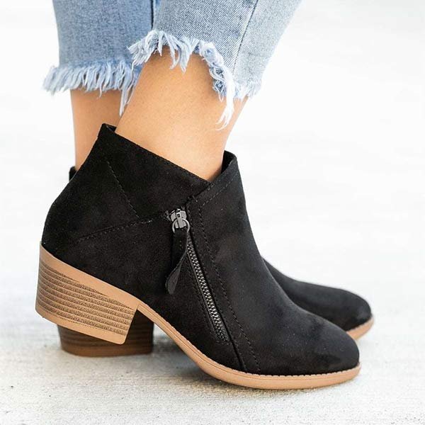 Jessica | Stylish Zip Ankle Boots - Elle Melbourne