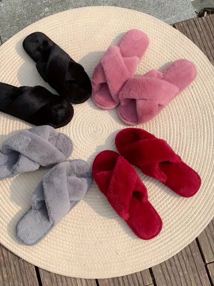 Kristy | Stylish Cross-Strap Slippers - Elle Melbourne