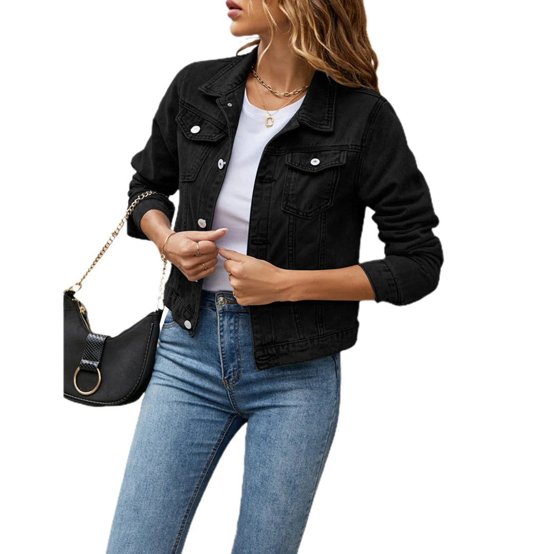 Charlotte | Denim Jacket with Buttons - Elle Melbourne
