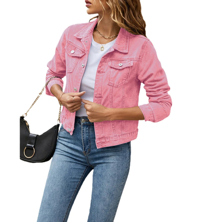 Charlotte | Denim Jacket with Buttons - Elle Melbourne