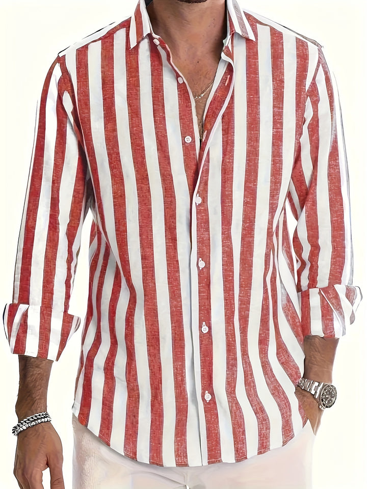 Harold™ | Vibrant Striped Long Sleeve Shirt - Elle Melbourne