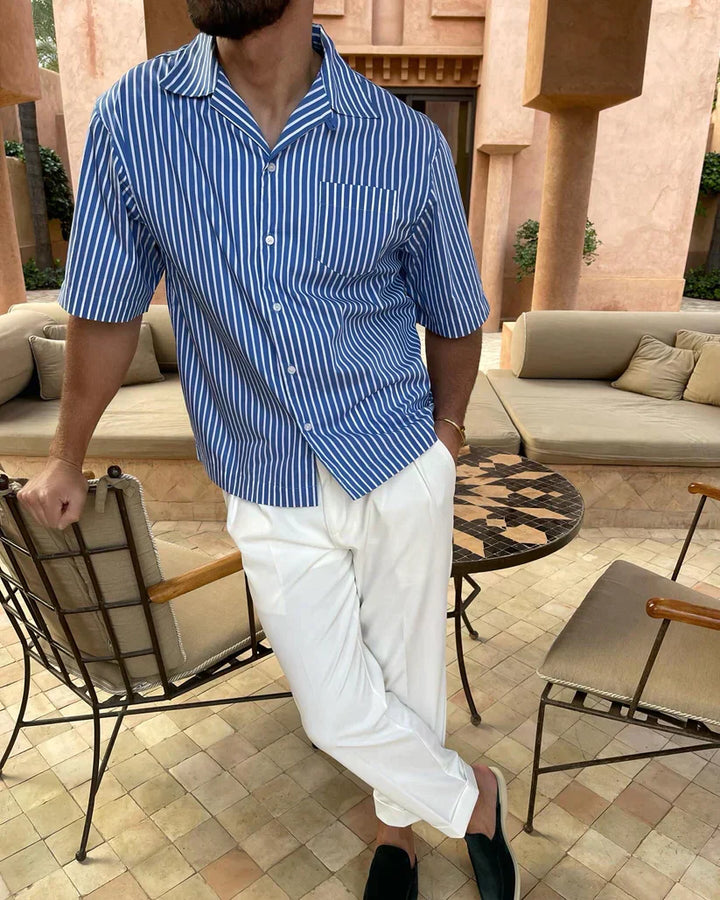 Luke | Stylish Striped Button-Down Shirt