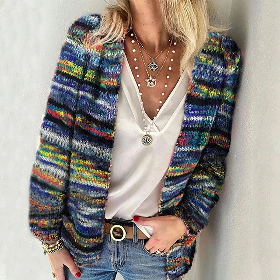 Courtney | Colorful Knitted Cardigan - Elle Melbourne