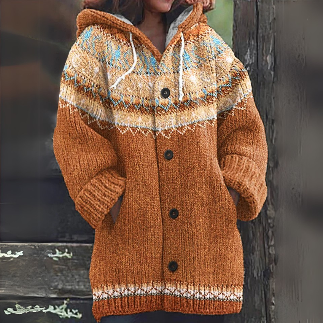 Phoebe ™ | Stylish Nordic Hooded Cardigan - Elle Melbourne