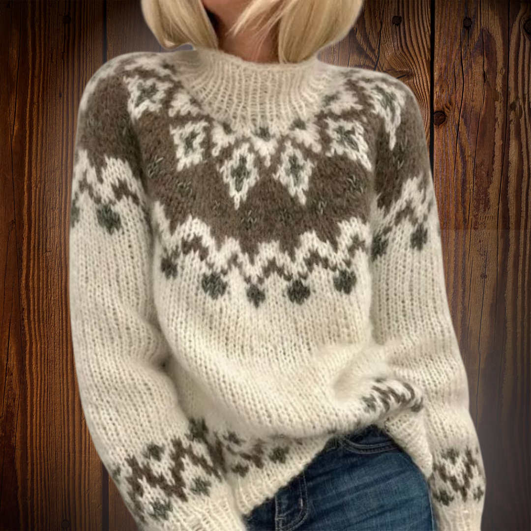 Lois™ | Cozy Fair Isle Knit Sweater - Elle Melbourne