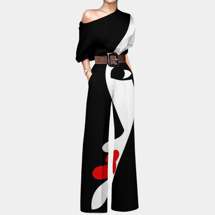 Isabelle | Stylish Off-Shoulder Jumpsuit - Elle Melbourne